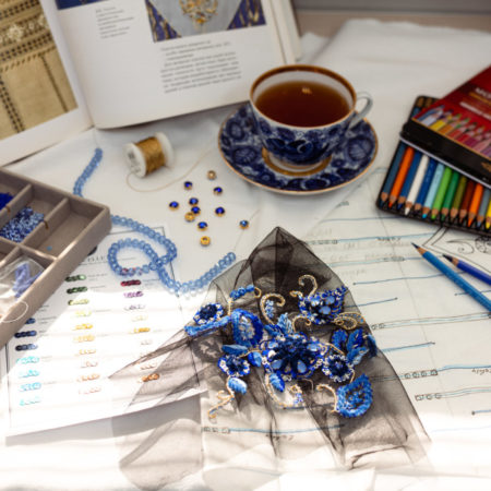 Выставка работ в Ателье вышивки Высокой моды E.Va